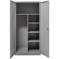 Armoire de rangement combin&eacute;e, 36" la x 18" p x 72" h, Gris Trail Hammer and Bolt