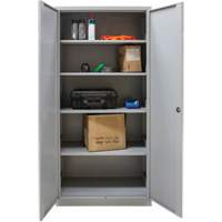 Armoires de rangement Hi-Boy, Acier, 4 Tablettes, 72" h x 36" la x 18" P, Gris Trail Hammer and Bolt