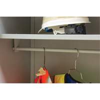 Armoire garde-robe, Acier, 36" la x 18" p x 72" h, Gris Trail Hammer and Bolt