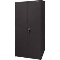 Armoire d'entreposage, Acier, 4 Tablettes, 66" h x 30" la x 15" P, Noir Trail Hammer and Bolt
