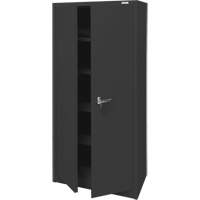 Armoire d'entreposage, Acier, 4 Tablettes, 66" h x 30" la x 15" P, Noir Trail Hammer and Bolt
