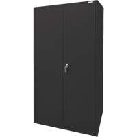 Armoire d'entreposage, Acier, 4 Tablettes, 78" h x 36" la x 24" P, Noir Trail Hammer and Bolt