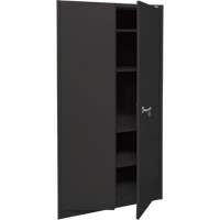 Armoire d'entreposage, Acier, 4 Tablettes, 78" h x 36" la x 24" P, Noir Trail Hammer and Bolt