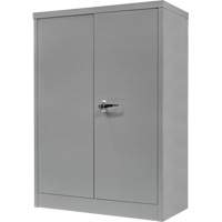 Armoire de rangement &agrave; hauteur de comptoir, Acier, 2 Tablettes, 42" h x 30" la x 15" P, Gris Trail Hammer and Bolt