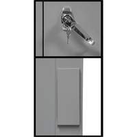 Armoire de rangement &agrave; hauteur de comptoir, Acier, 2 Tablettes, 42" h x 30" la x 15" P, Gris Trail Hammer and Bolt