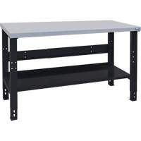 Industrial Modular Workbench, 48" W x 24" D x 1000 lbs. Capacity Trail Hammer and Bolt