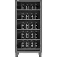 Armoire robuste &agrave; façade ouverte avec s&eacute;parateurs, Acier, 0 tiroirs, 36" x 24" x 78", Gris Trail Hammer and Bolt