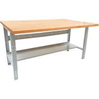Industrial Modular Workbench, 1000 lbs. Cap., 72" W x 48" D Trail Hammer and Bolt