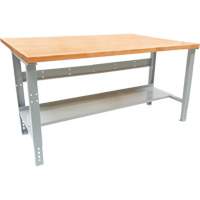 Industrial Modular Workbench, 1000 lbs. Cap., 72" W x 48" D Trail Hammer and Bolt