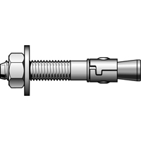 Power-Stud Wedge Anchors, Carbon Steel, 3/8" x 2-1/4" Trail Hammer and Bolt