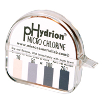 Papier r&eacute;actif Hydrion Chlorine Phydrion CM-240 Trail Hammer and Bolt