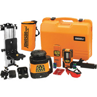 Red Beam Self-Leveling Horizontal & Vertical Rotary Laser, 200' (60 m), 635 Nm Trail Hammer and Bolt