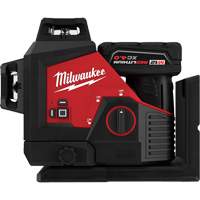 M12 360-Degree 3-Plane Cordless Laser Kit, 125' (38.1 m), 530 Nm Trail Hammer and Bolt