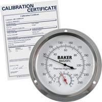 Thermo-hygrom&egrave;tre &agrave; cadran avec certificat ISO, 0,0% - 100% RH, 30 - 250°F (0 - 120°C) Trail Hammer and Bolt