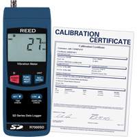 Vibrom&egrave;tre &agrave; enregistrement de donn&eacute;es avec certificat de calibration, 10% - 85% HR, 32°- 122° F ( 0° - 50° C ) Trail Hammer and Bolt