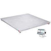 DEFENDER 5000 Washdown Floor Scale, 2500 lbs. Capacity, 48" W x 48" L Trail Hammer and Bolt