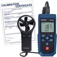 Thermo-an&eacute;mom&egrave;tre &agrave; aube R4100 avec volume d'air et certificat d'&eacute;talonnage, Enregistrement des donn&eacute;es, Gamme de v&eacute;locit&eacute; d'air de 0,4 - 30 m/sec Trail Hammer and Bolt
