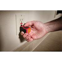 Voltage Detector & GFCI Receptacle Tester Kit, 50 V - 1000 V, Display & Sound Alert Trail Hammer and Bolt