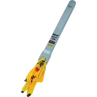 Pop-Up Safety Cone, Trilingual With Pictogram Trail Hammer and Bolt