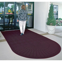 Waterhog&reg; Eco Matting, Wiper/Scraper, 3' x 6' x 3/8", Maroon Trail Hammer and Bolt