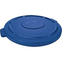 Couvercle rond pour poubelle Brute, Couvercle plat, Plastique, Convient aux contenants 22-1/4" dia. Trail Hammer and Bolt