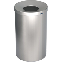 R&eacute;cipient &agrave; d&eacute;chets pour halls, Acier inoxydable, 33 gal. US Trail Hammer and Bolt