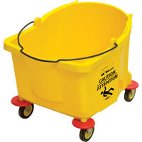 Mop Bucket, 9.5 US Gal. (38 qt.) Capacity, Yellow Trail Hammer and Bolt