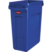 Contenants Slim Jim avec canaux de ventilation, De bureau, Poly&eacute;thyl&egrave;ne, 16 gal. US Trail Hammer and Bolt