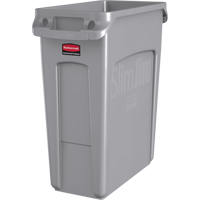 Contenants Slim Jim avec canaux de ventilation, De bureau, Poly&eacute;thyl&egrave;ne, 16 gal. US Trail Hammer and Bolt
