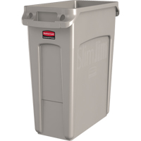 Contenants Slim Jim avec canaux de ventilation, De bureau, Poly&eacute;thyl&egrave;ne, 16 gal. US Trail Hammer and Bolt