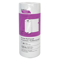 Pro Select Kitchen Towel Roll, 2 Ply, 85 Sheets/Roll, 8" W, 11" L Trail Hammer and Bolt