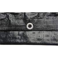 B&acirc;che, Usage industriel l&eacute;ger, Noir, 6' x 8' x 8 mils Trail Hammer and Bolt