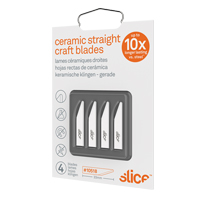 Slice Rounded-Tip Ceramic Straight Edge Knife Blades, Single Style Trail Hammer and Bolt