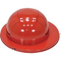 Drum Waste Disposal Top, Dome Lid, Metal, Fits Container Size: 23-1/2" Dia. Trail Hammer and Bolt