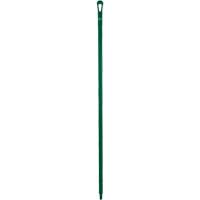 Ultra Hygiene Handle, Broom/Scraper/Squeegee, Green, Ergonomic, 59" L Trail Hammer and Bolt
