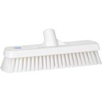 Brosse &agrave; r&eacute;curer pour planchers et murs, Crins Ferme, 12", Polyester, Blanc Trail Hammer and Bolt