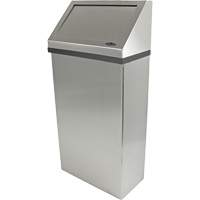Poubelle murale, Acier inoxydable, 13,2 gal. US Trail Hammer and Bolt
