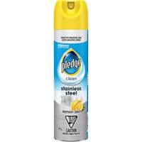 Pledge&reg; Stainless Steel Cleaner, 275 g, Aerosol Can Trail Hammer and Bolt