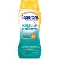 Kids Water Resistant Sunscreen, SPF 50, Lotion Trail Hammer and Bolt