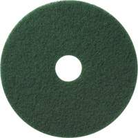 Floor Pads, 12", Scrubbing/Stripping, Green Trail Hammer and Bolt