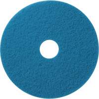 Floor Pads, 12", Cleaning/Scrubbing, Blue Trail Hammer and Bolt