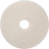 Floor Pads, 12", Polish, White Trail Hammer and Bolt