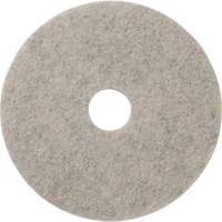 Combo Floor Pads, 19", Buffing/Burnishing, Beige Trail Hammer and Bolt