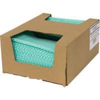 SaniWorks&reg; Choice Counter Cloths, Green/White Trail Hammer and Bolt
