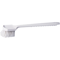 Long Handle Pot Brush, 20" L, Polypropylene Bristles, White Trail Hammer and Bolt