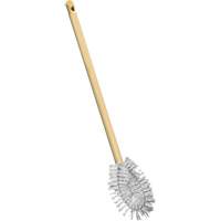 Brosse &agrave; cuvettes HD &agrave; broche torsad&eacute;e, 20" l, Soies Polypropyl&egrave;ne, Jaune Trail Hammer and Bolt