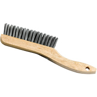 Brosse &agrave; manche en patin, Acier, 4 x 16 rangs de fils, Longueur 9-3/4" Trail Hammer and Bolt