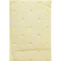 High Capacity Chemical Sorbent Pad, Hazmat, 14.5" x 9.25", 26.3 gal Absorbancy Trail Hammer and Bolt