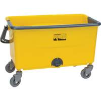 Seau et essoreuse pour vadrouille en microfibres, Passoire, 11 gal. US (44 pintes), Jaune Trail Hammer and Bolt