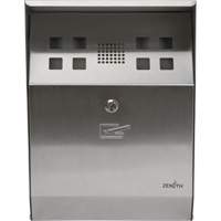 Smoking Receptacle, Wall-Mount, Stainless Steel, 1.6 Litres Capacity, 13-4/5" Height Trail Hammer and Bolt